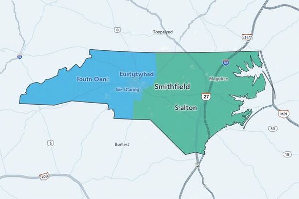 Johnston County NC service area map